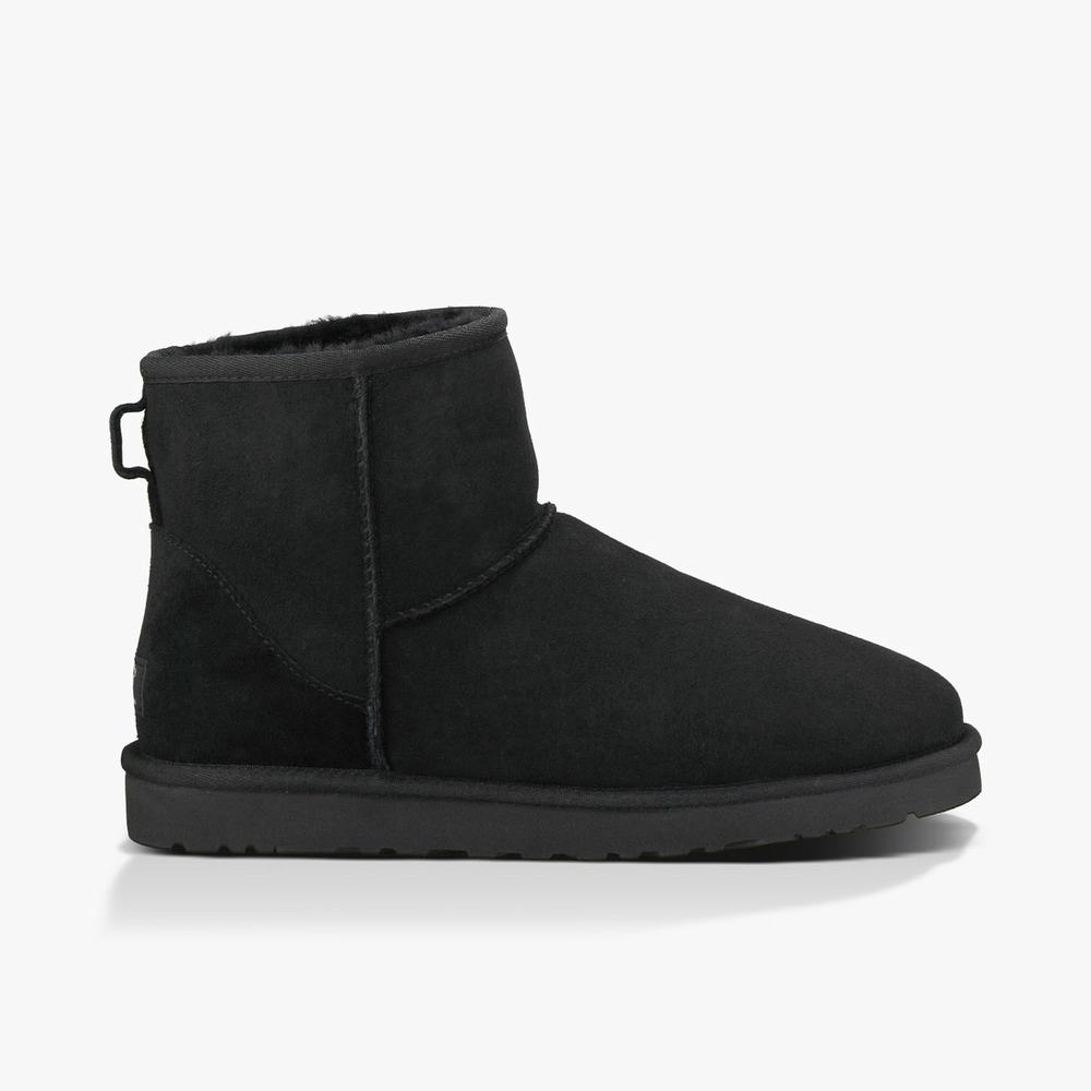 Bottes Classic UGG Classic Mini Homme Noir Soldes 420DNWOC